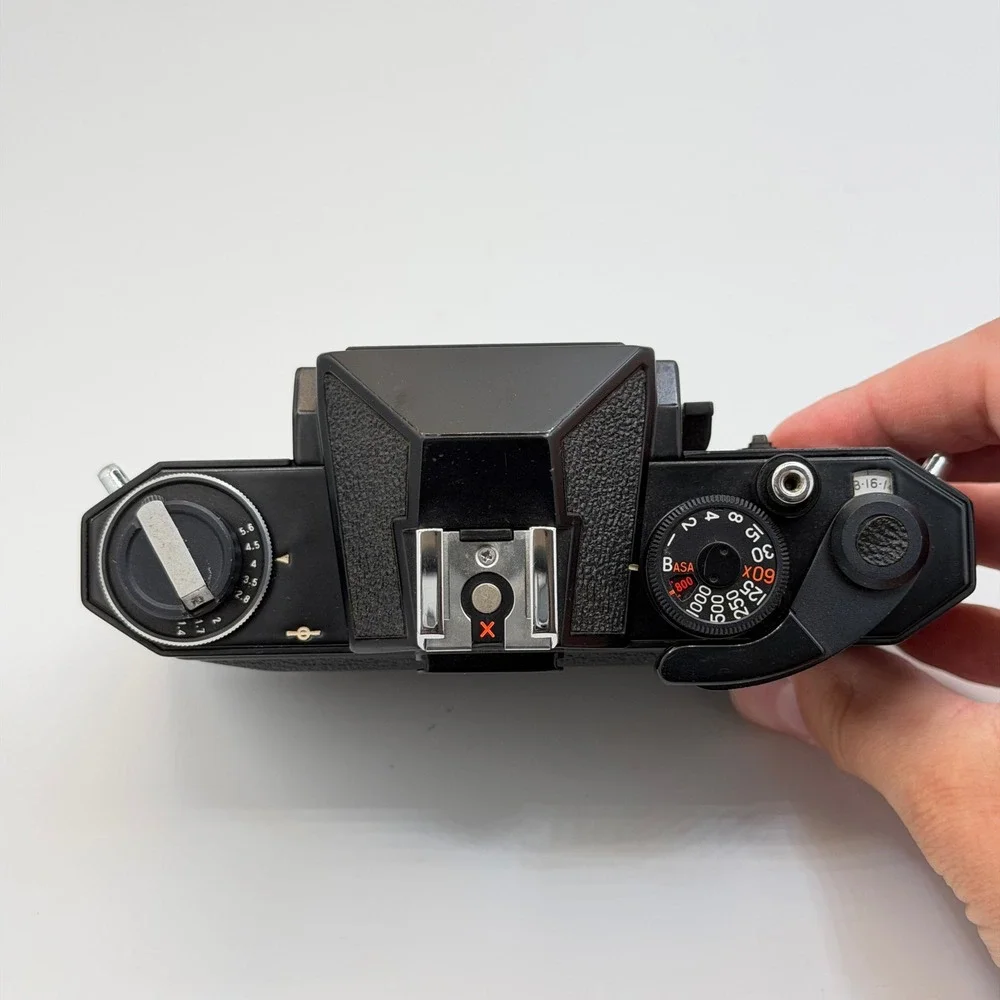 Ricoh Auto TLS EE 35mm SLR Film Camera Body Black M42 Mount Vintage 0711417